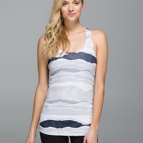 lululemon athletica Tops - Lululemon Cool Racer Back Tank Beacher Stripe